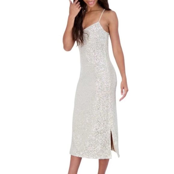 BB Dakota by Steve Madden Sequin Dress Women’s Size Large - Picture 9 of 14